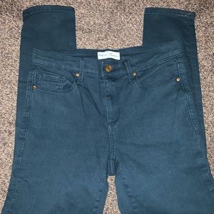 GAP teal True Skinny denim pants